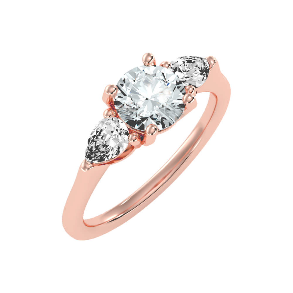 Celestial Halo Solitaire Ring In 925 Sterling Silver - Nine