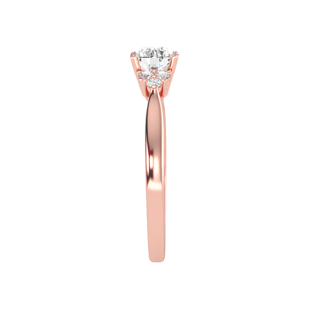 Celestial Solitaire Ring In 925 Sterling Silver - Twelve
