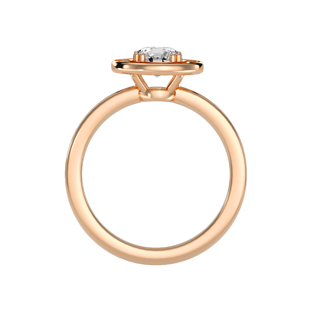 Cele Classic Halo Diamond Engagement Ring - Six