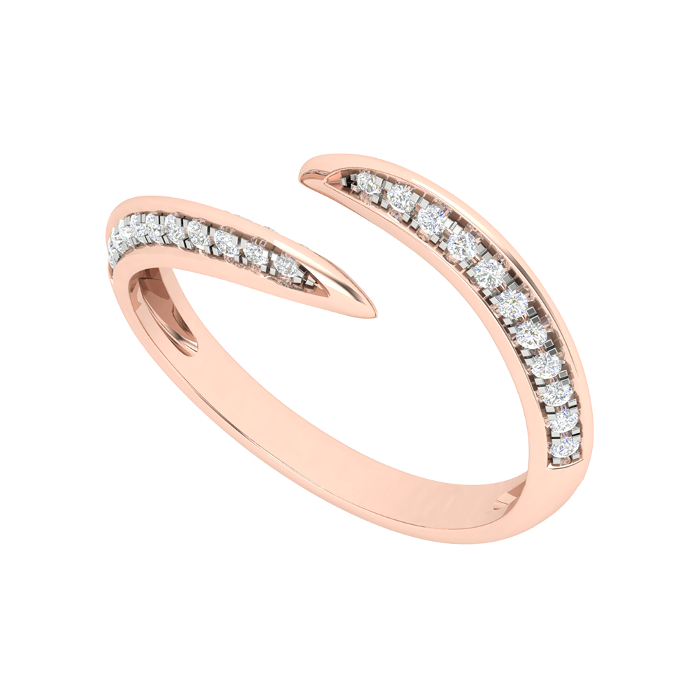 Cele Fiesta Diamond Ring In 925 Sterling Silver - One