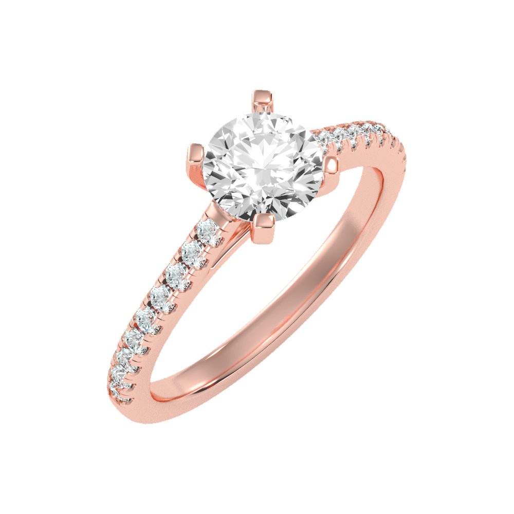 Cele Ocean Solitaire Ring In 925 Sterling Silver - Five