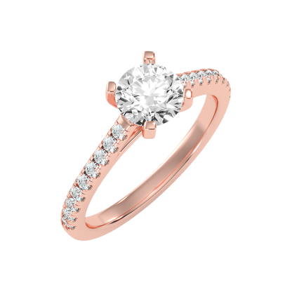 Cele Ocean Solitaire Ring In 925 Sterling Silver - Five