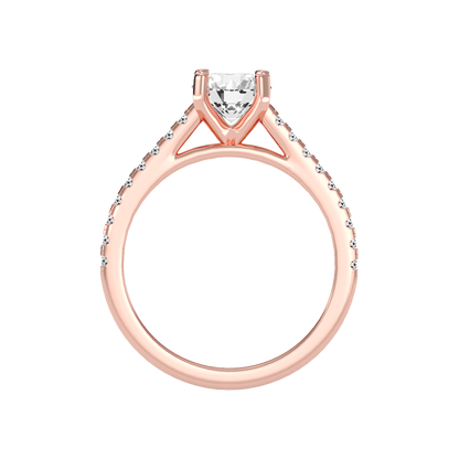 Cele Ocean Solitaire Ring In 925 Sterling Silver - Six