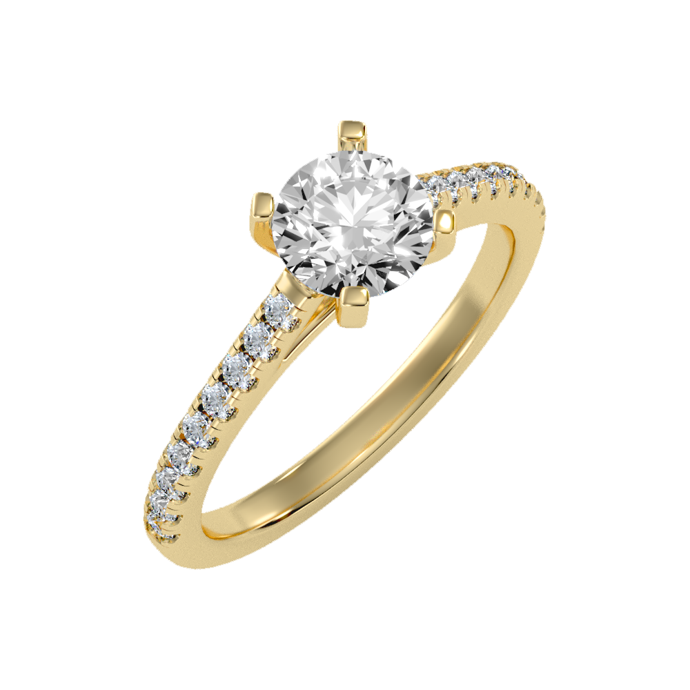 Cele Ocean Solitaire Ring In 925 Sterling Silver - Nine