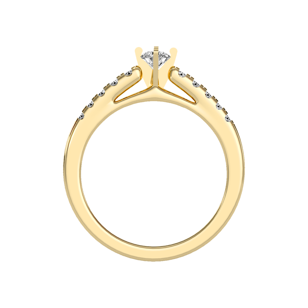 Cele Rose Solitaire Ring - Twelve