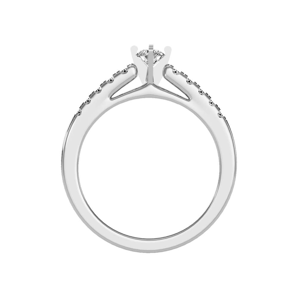 Cele Rose Solitaire Ring - Two