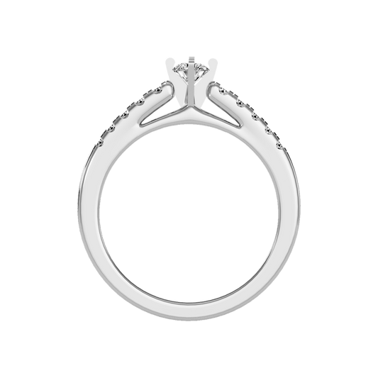 Cele Rose Solitaire Ring In 925 Sterling Silver - Two
