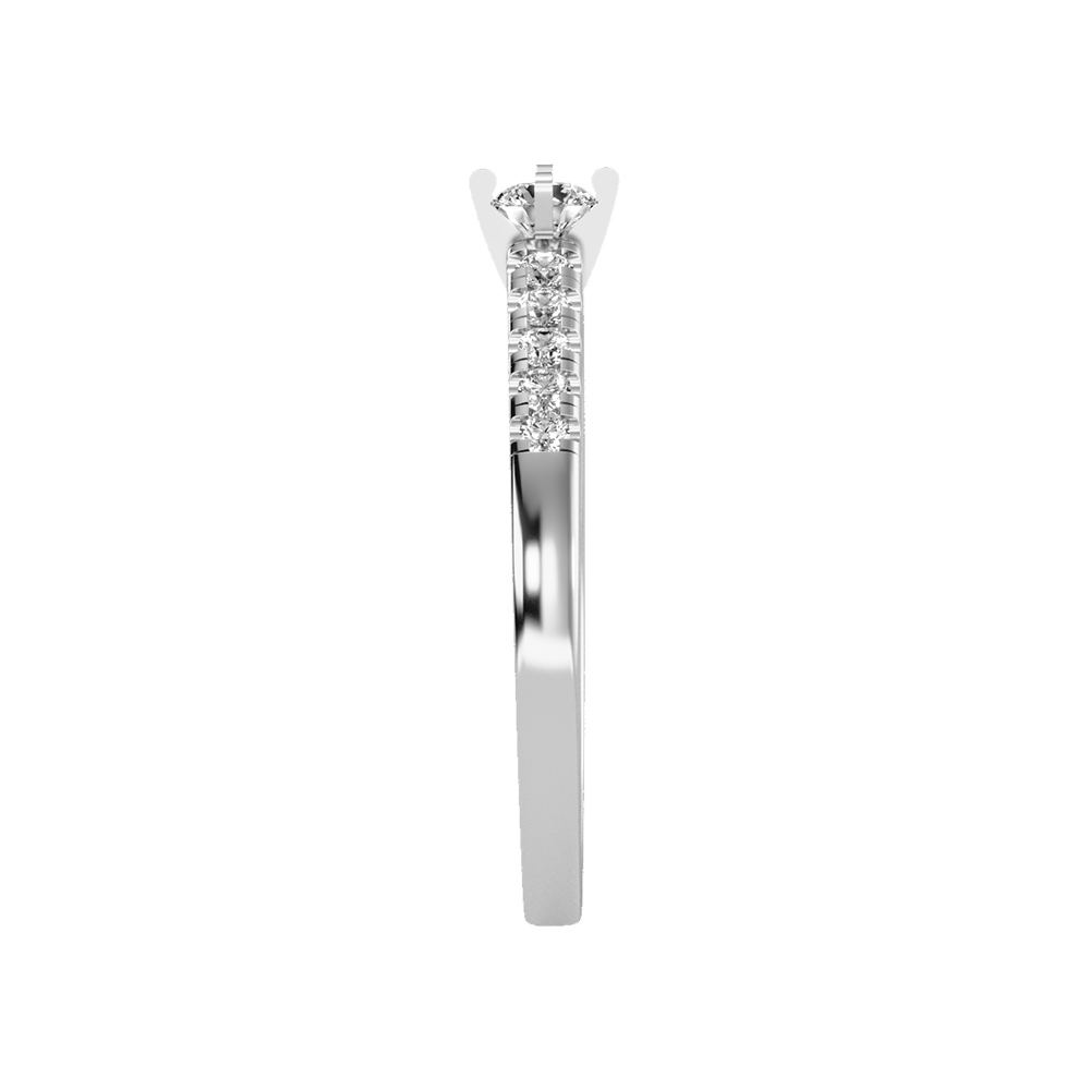 Cele Rose Solitaire Ring - Four