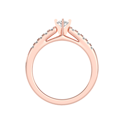 Cele Rose Solitaire Ring - Six