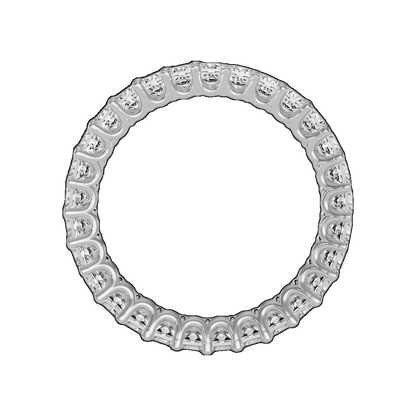 Celsi Diamond Band In 925 Sterling Silver - One