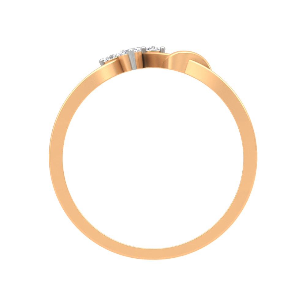 Center Radiant Ring In 925 Sterling Silver - Twelve