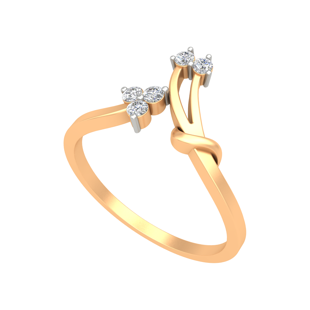 Center Radiant Ring In 925 Sterling Silver - Nine