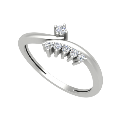 Cersi Ring In 925 Sterling Silver - Five