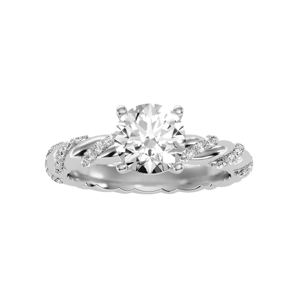 Charmed Diamond Ring In 925 Sterling Silver - Six