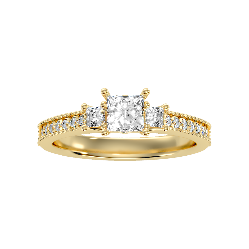 Charmed Solitaire Ring In 925 Sterling Silver - Ten