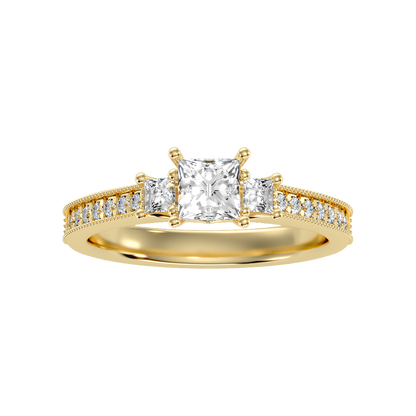 Charmed Solitaire Ring In 925 Sterling Silver - Ten