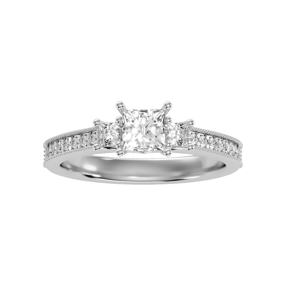 Charmed Solitaire Ring - Three