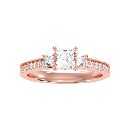 Charmed Solitaire Ring In 925 Sterling Silver - Seven