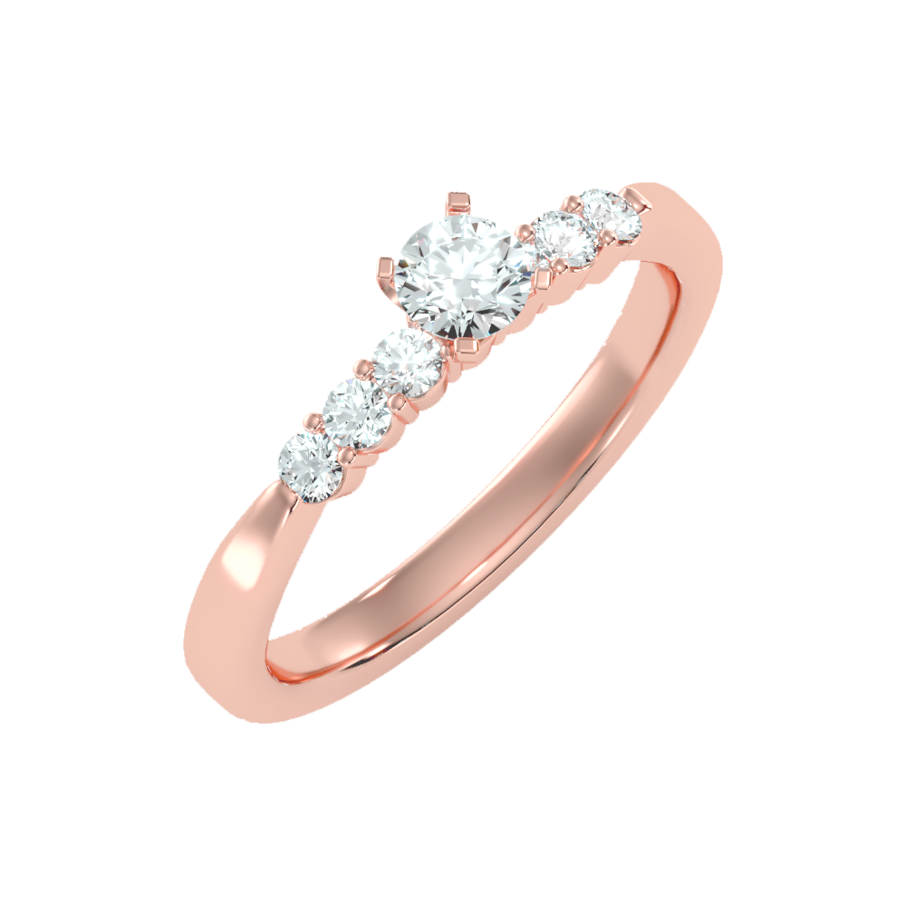 Charming Solitaire Ring In 925 Sterling Silver - One