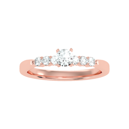 Charming Solitaire Ring In 925 Sterling Silver - Three