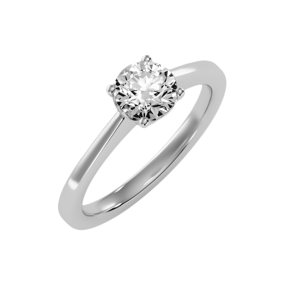 Chatoyer Classic Solitaire Ring In 925 Sterling Silver - One