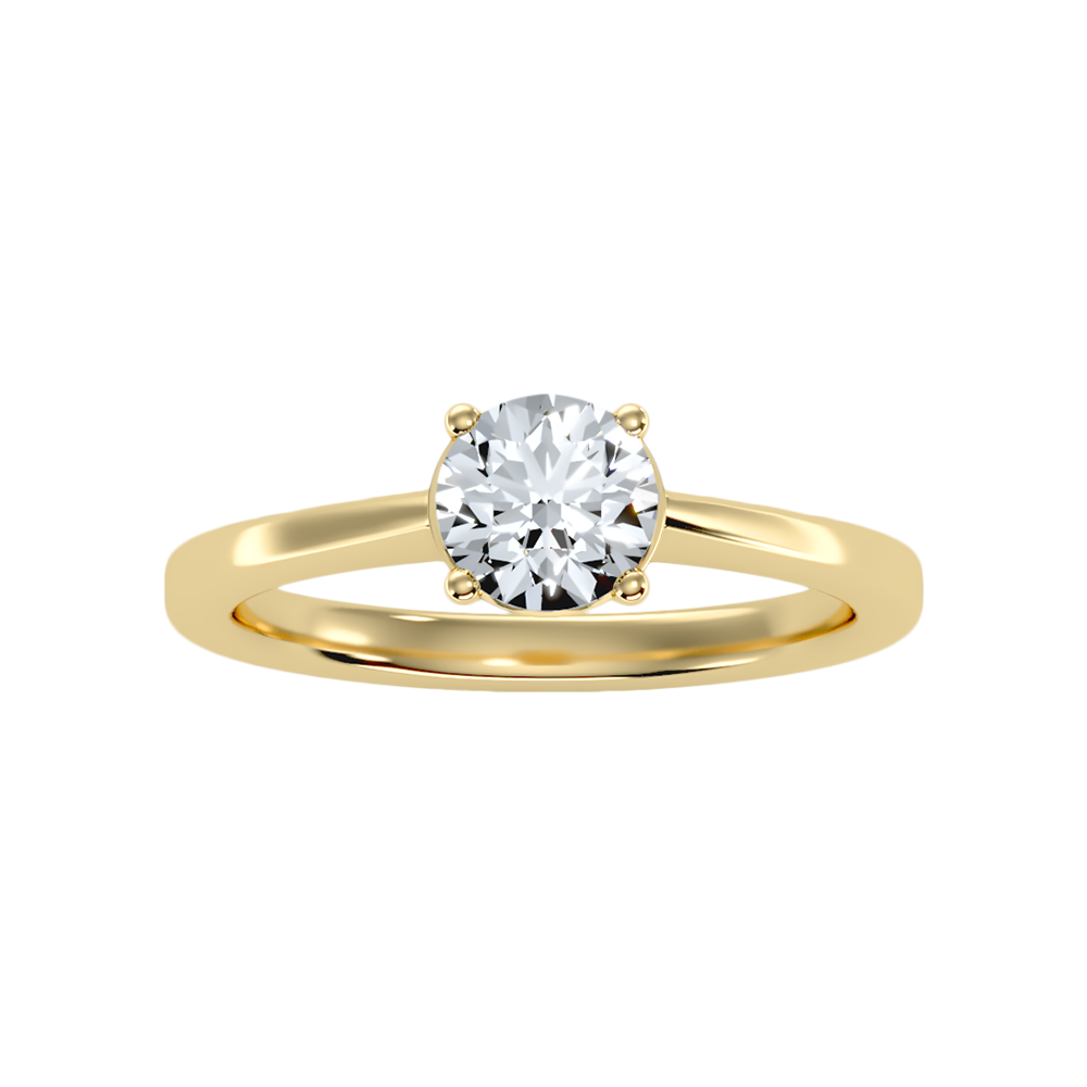Chatoyer Classic Solitaire Ring In 925 Sterling Silver - Ten