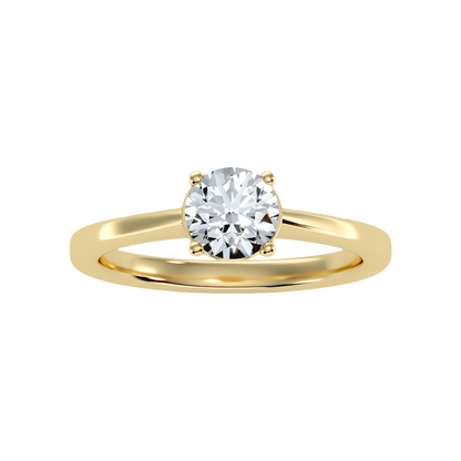 Chatoyer Classic Solitaire Ring In 925 Sterling Silver - Ten