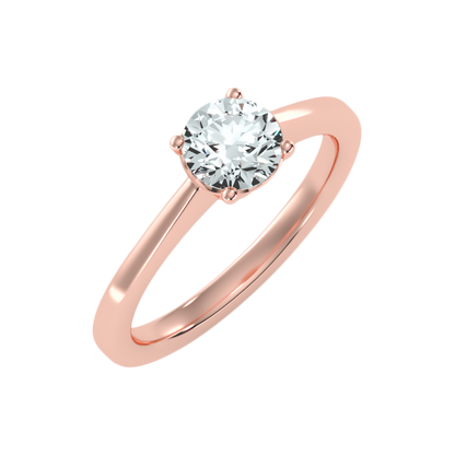 Chatoyer Classic Solitaire Ring In 925 Sterling Silver - Five