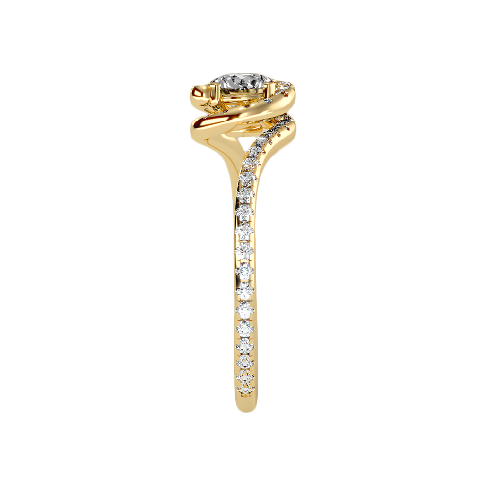 Cheerful Halo Ring In 925 Sterling Silver - Eleven