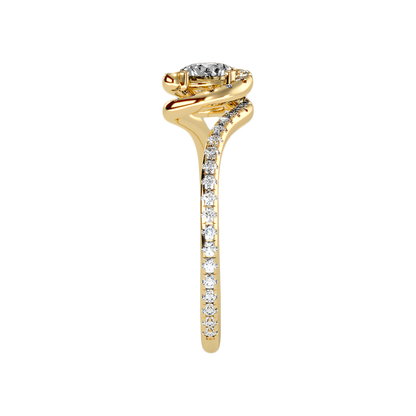 Cheerful Halo Ring In 925 Sterling Silver - Eleven