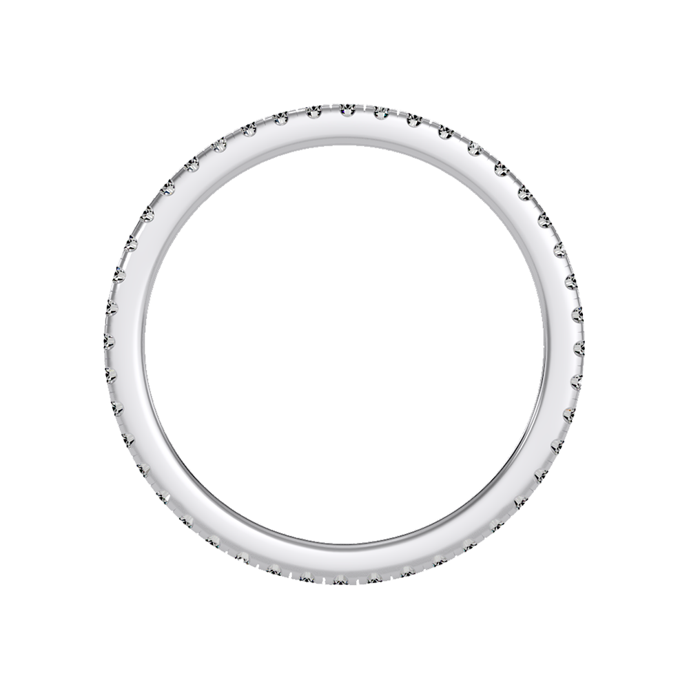 Cherry Eternity Band In 925 Sterling Silver - Two
