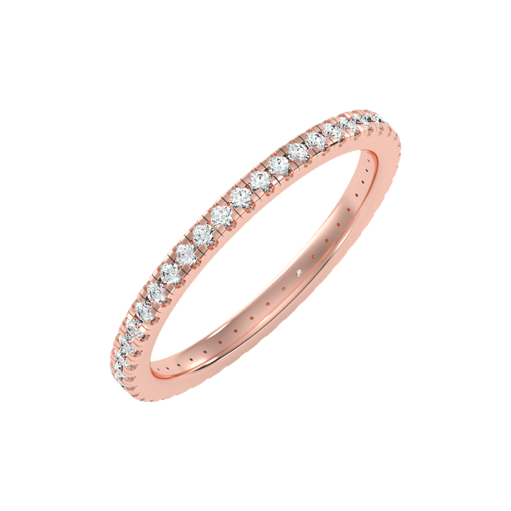 Cherry Eternity Band In 925 Sterling Silver - Five