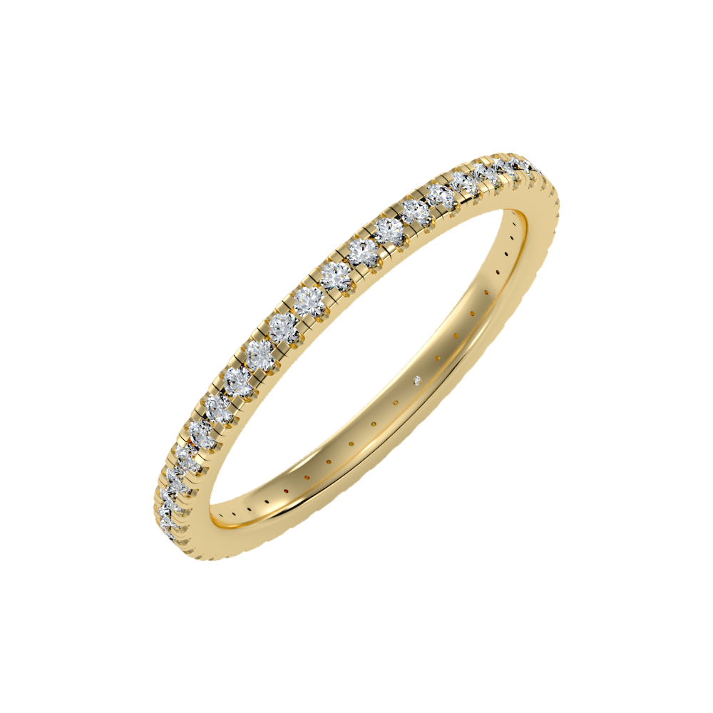 Cherry Eternity Band In 925 Sterling Silver - Nine
