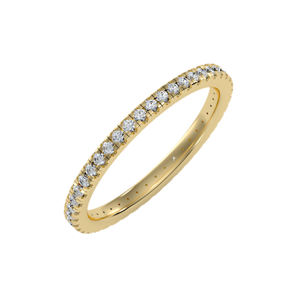 Cherry Eternity Band In 925 Sterling Silver - Nine