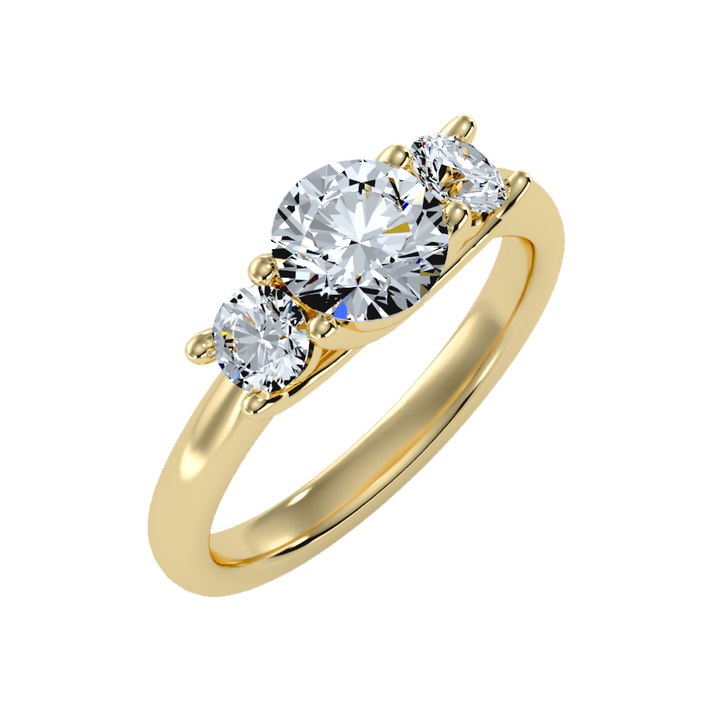 Chief Halo Solitaire Ring - One