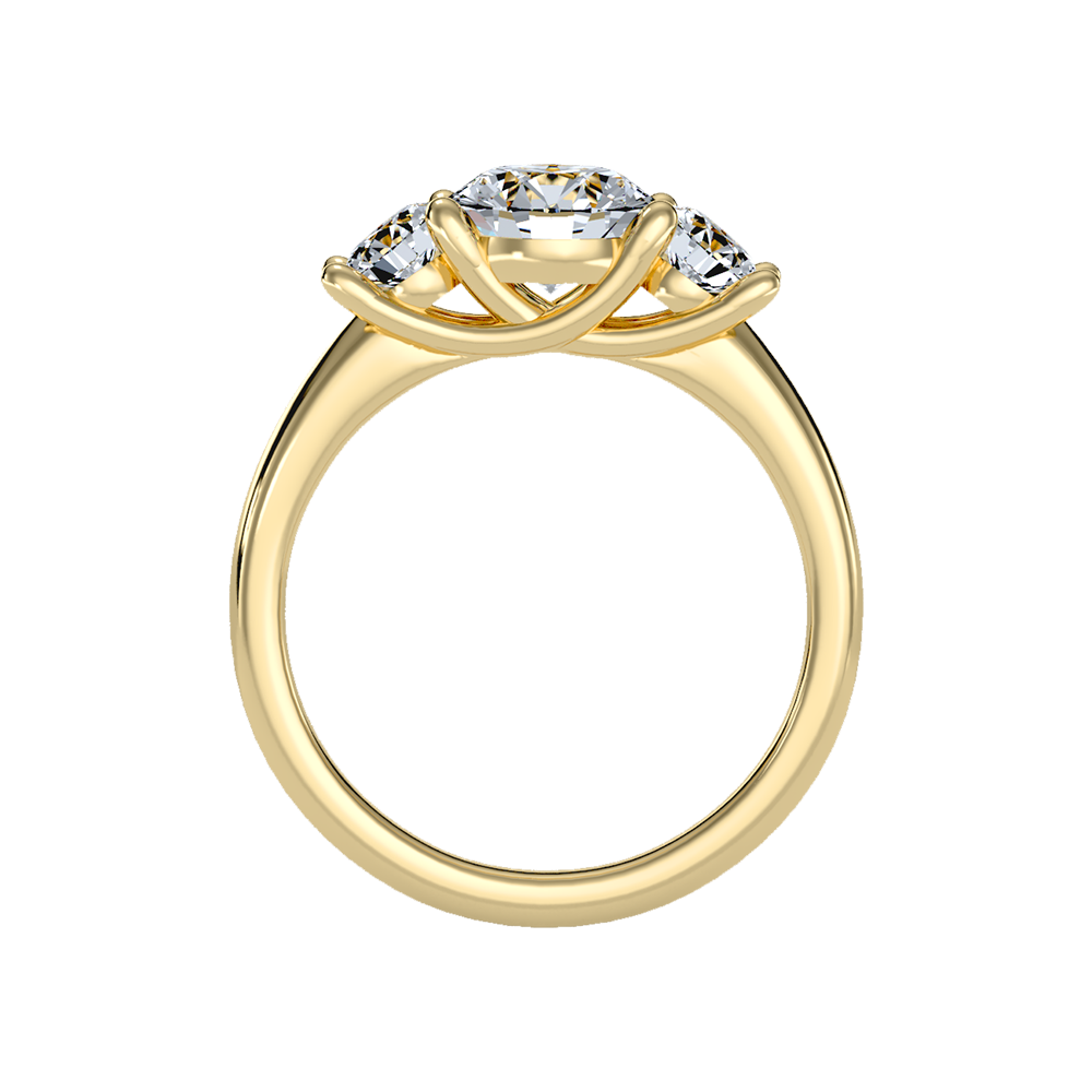 Chief Halo Solitaire Ring In 925 Sterling Silver - Two