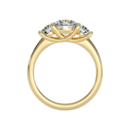 Chief Halo Solitaire Ring In 925 Sterling Silver - Two