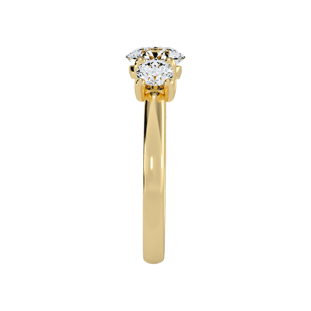 Chief Halo Solitaire Ring In 925 Sterling Silver - Four