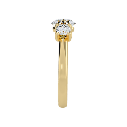 Chief Halo Solitaire Ring In 925 Sterling Silver - Four