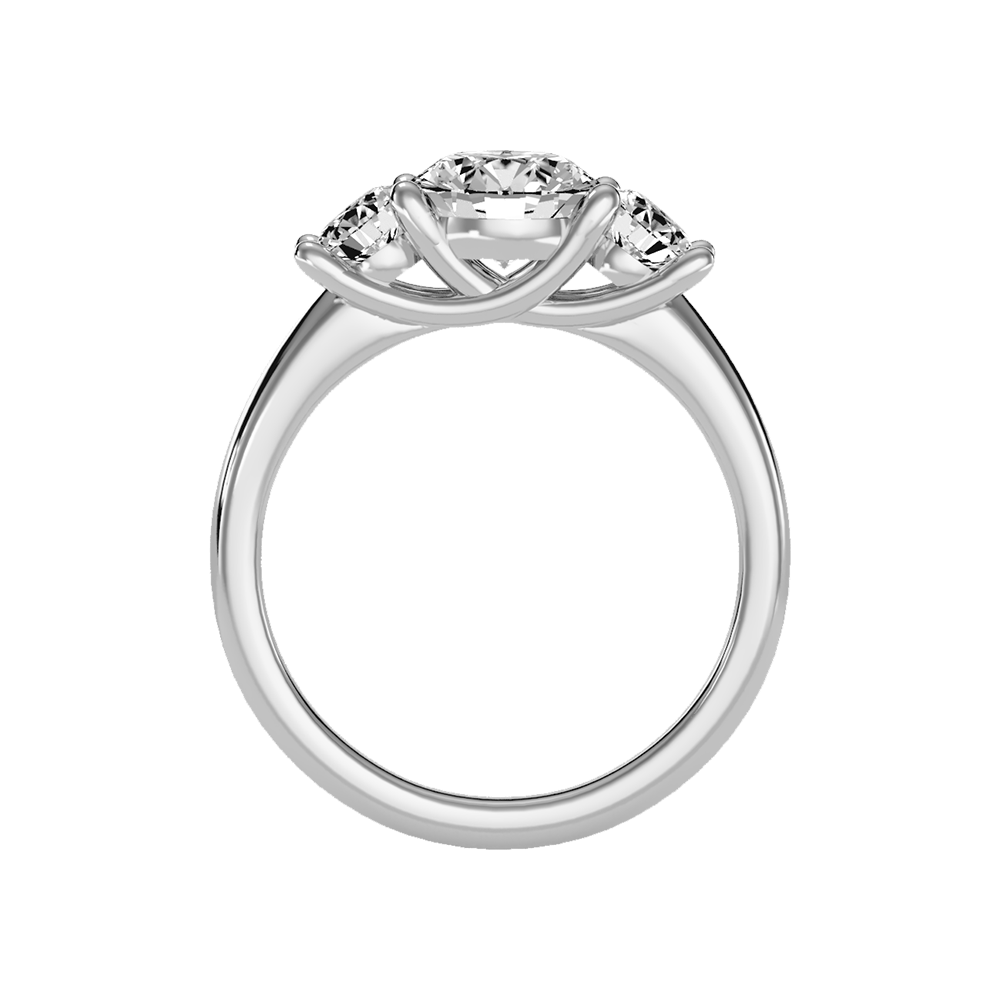 Chief Halo Solitaire Ring In 925 Sterling Silver - Eight