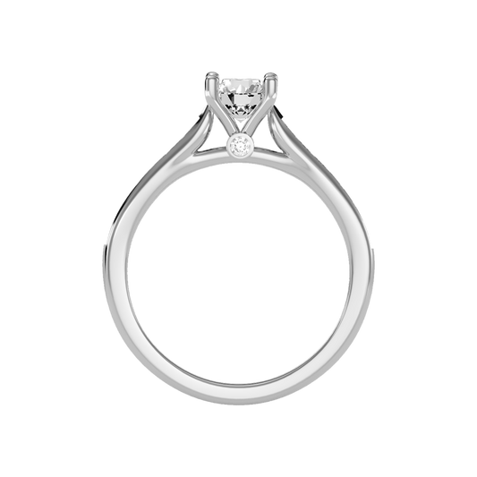 Chintzy Solitaire Ring In 925 Sterling Silver - Two