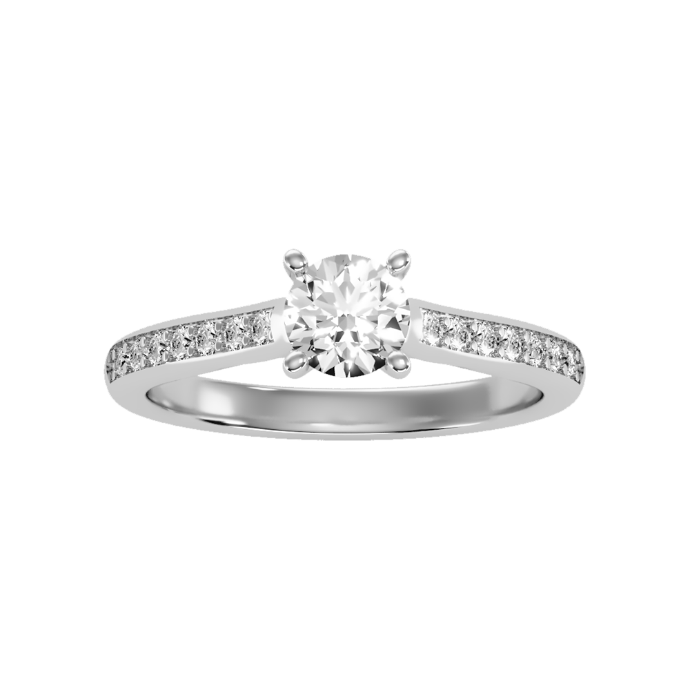 Chintzy Solitaire Ring In 925 Sterling Silver - Three