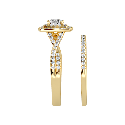 Cisting Bridal Ring Set In 925 Sterling Silver - Eleven