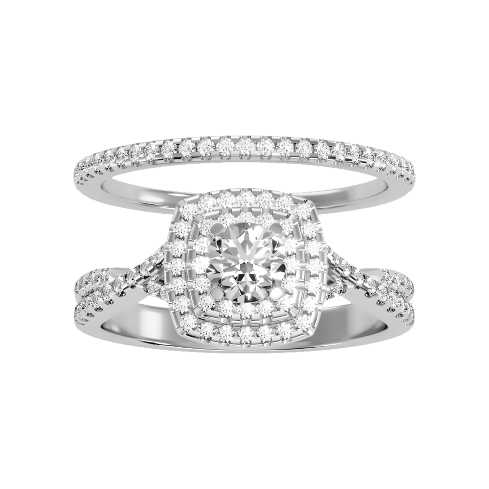 Cisting Bridal Ring Set In 925 Sterling Silver - Three