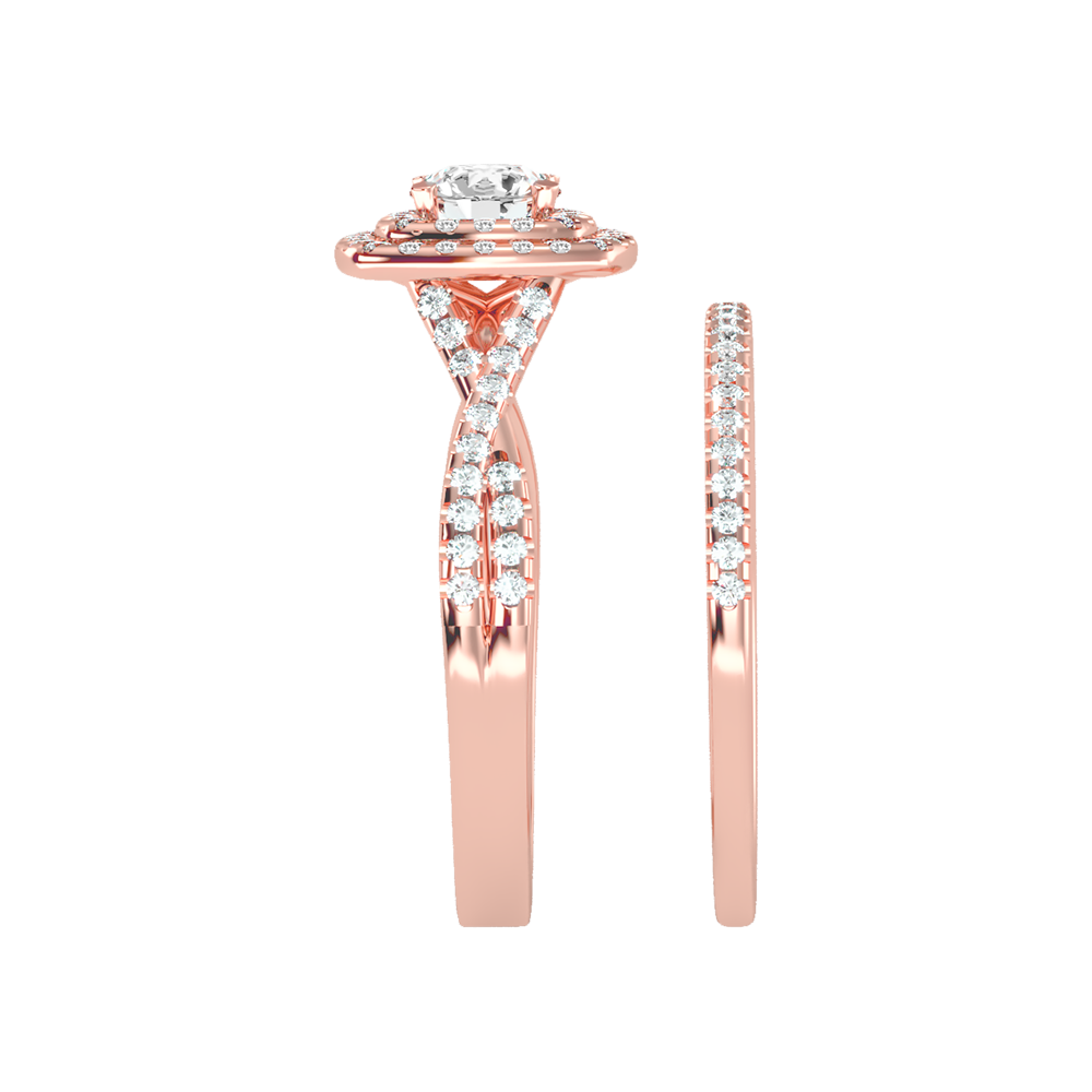 Cisting Bridal Ring Set In 925 Sterling Silver - Six