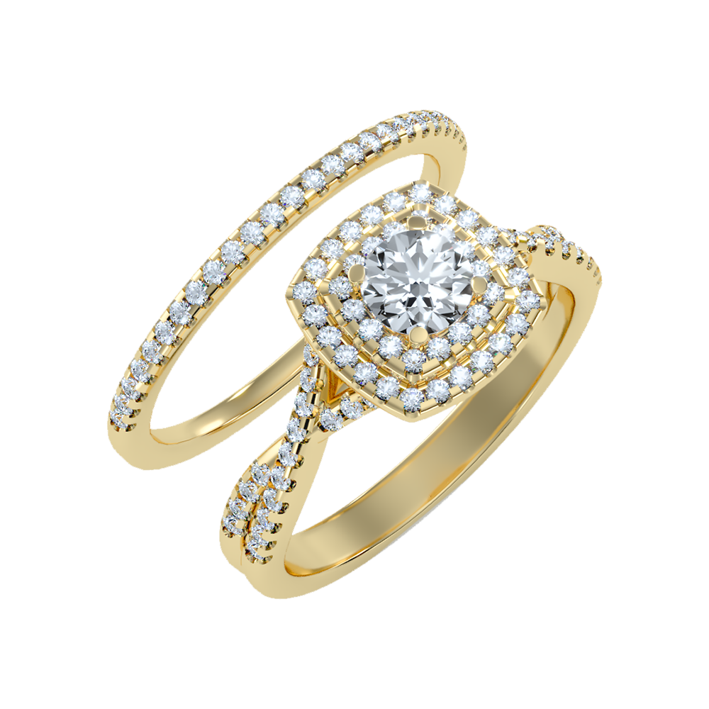 Cisting Bridal Ring Set - Nine