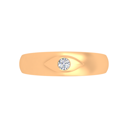 Classic Row Single Stone Ring In 925 Sterling Silver - Ten