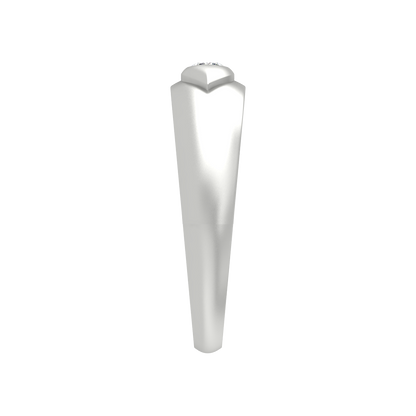 Classic Row Single Stone Ring In 925 Sterling Silver - Four
