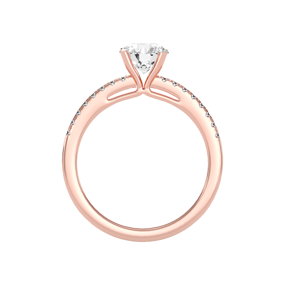 Classic Solitaire Ring In 925 Sterling Silver - Seven