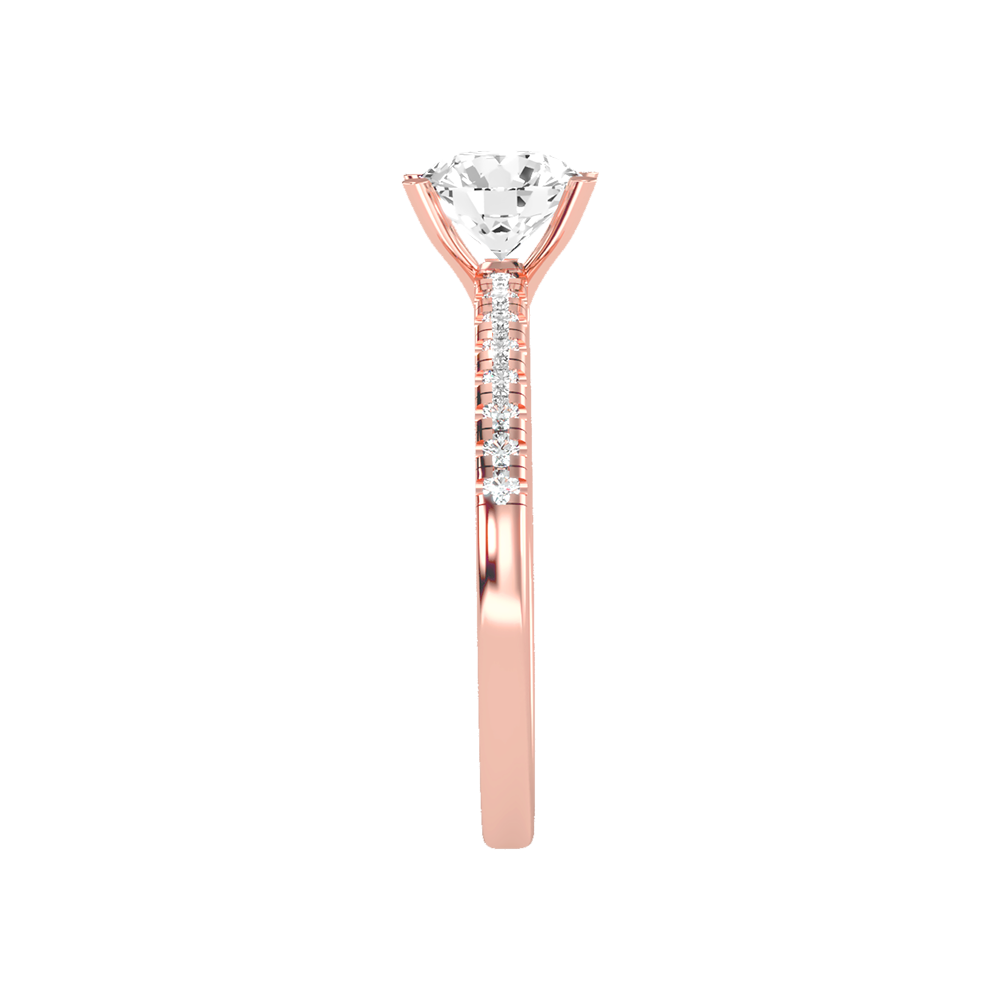 Classic Solitaire Ring In 925 Sterling Silver - Nine